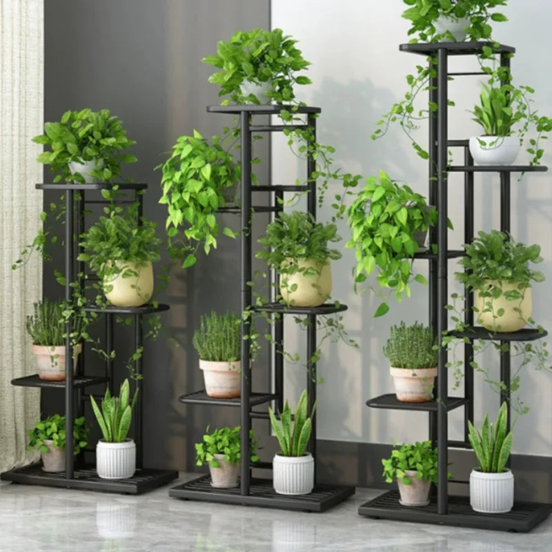 meuble plante vertical étages blanc moderne paniers plastique transparents structure métallique lisse assemblage facileintérieur