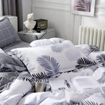 taies d'oreiller rectangulaires bleu clair gris motifs géométriques moderne non toxique 100 polyester 48x74cm