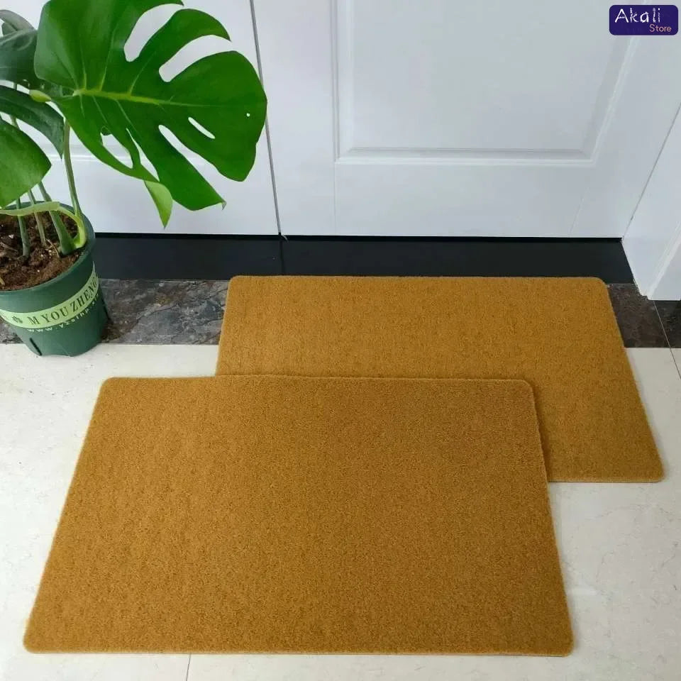 tapis fibreux marron antidérapant extérieur entrée moderne résistant corrosion bactéries décoloration