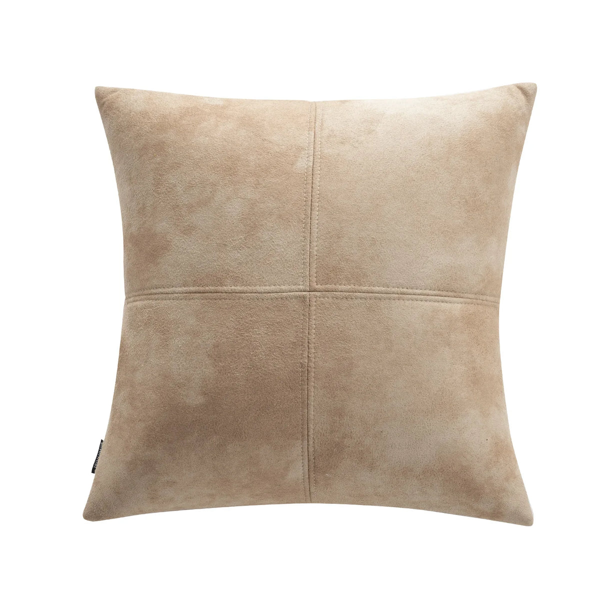 housse coussin effet cuir gris marron beige décoration intérieure moderne 45x45 cm