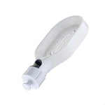 porte savon mural blanc chrome clip moderne salle bain fixe plastique