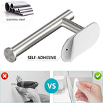 porte serviettes auto adhésif moderne argenté support papier toilette mur sans poinçon rouleau