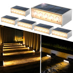 éclairage solaire marches led ip67 étanche autonomie moderne blanc adhésif