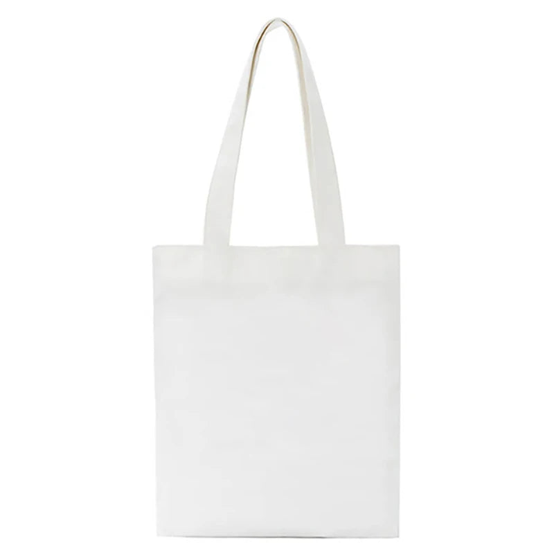 sacs toile personnalisables tote bag noir blanc imprimés décontractés femmes