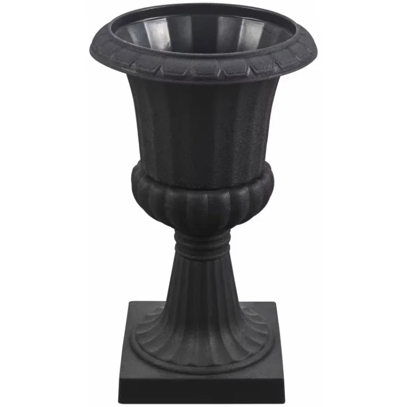 cache pot blanc classique opacité plastique intérieur extérieur balcon jardin table