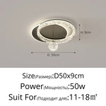 plafonnier led moderne noir doré blanc cristaux élégant boule lumineuse