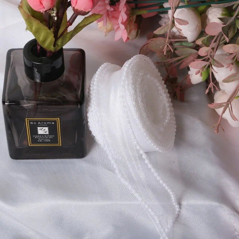 rubans décoratifs organza bleu clair rose violet vert blanc rubans pliés nœuds mariage fiançailles