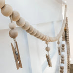 guirlande bois décorative bohème photos clips suspension chambre salon rustic chic