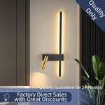 lampe murale moderne led noir doré orientable salon chambre coucher minimaliste