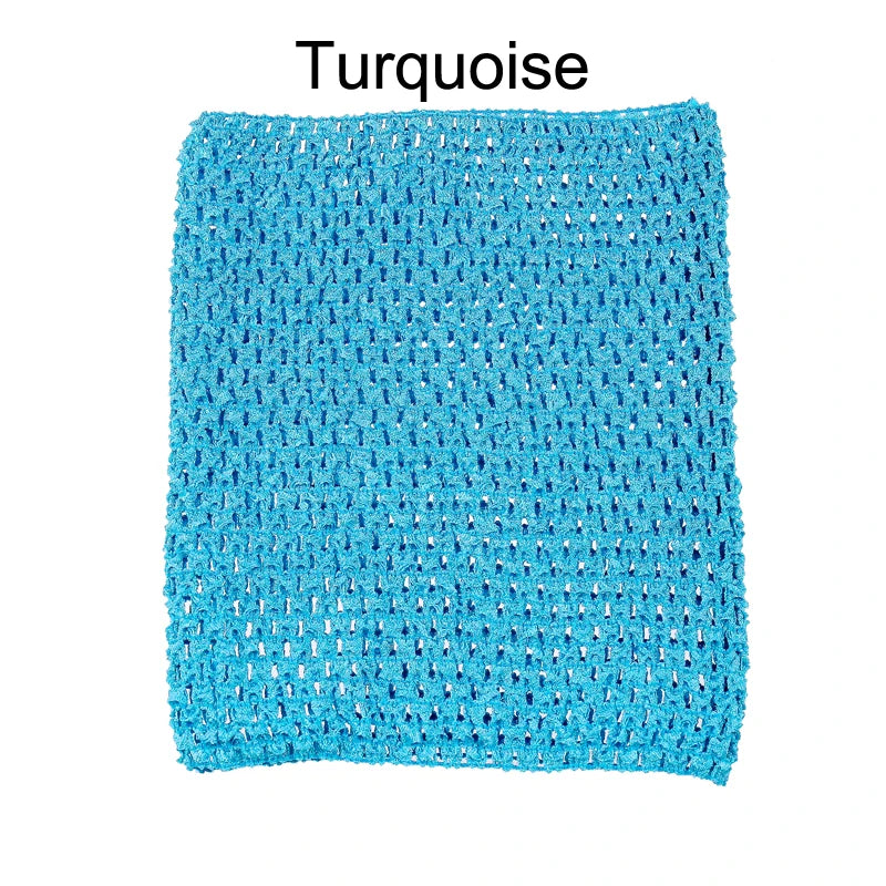serviette crochet fait main motif rayures horizontales artisanale décoration maison enfant
