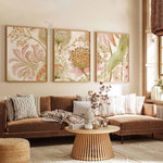 decoration murale moderne affiches fleurs floraux salon chambre enfants 3pcs