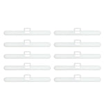 plaquettes rideau vertical blanc moderne clips remplacement suspension 127mm 89mm 10pièces
