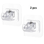 porte coudes rideau adhésifs transparents modernes accessoires rideaux ajustables clips crochets anneaux boucles plastique