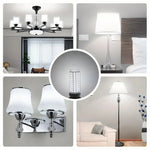 ampoule led argentée base e27 moderne opacité lumière froide 6000kintérieur 110 220v