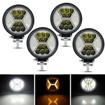 phares led travail antibrouillard ip67 combo angle noir moderne utilitaire robuste offroad adjustable mounting