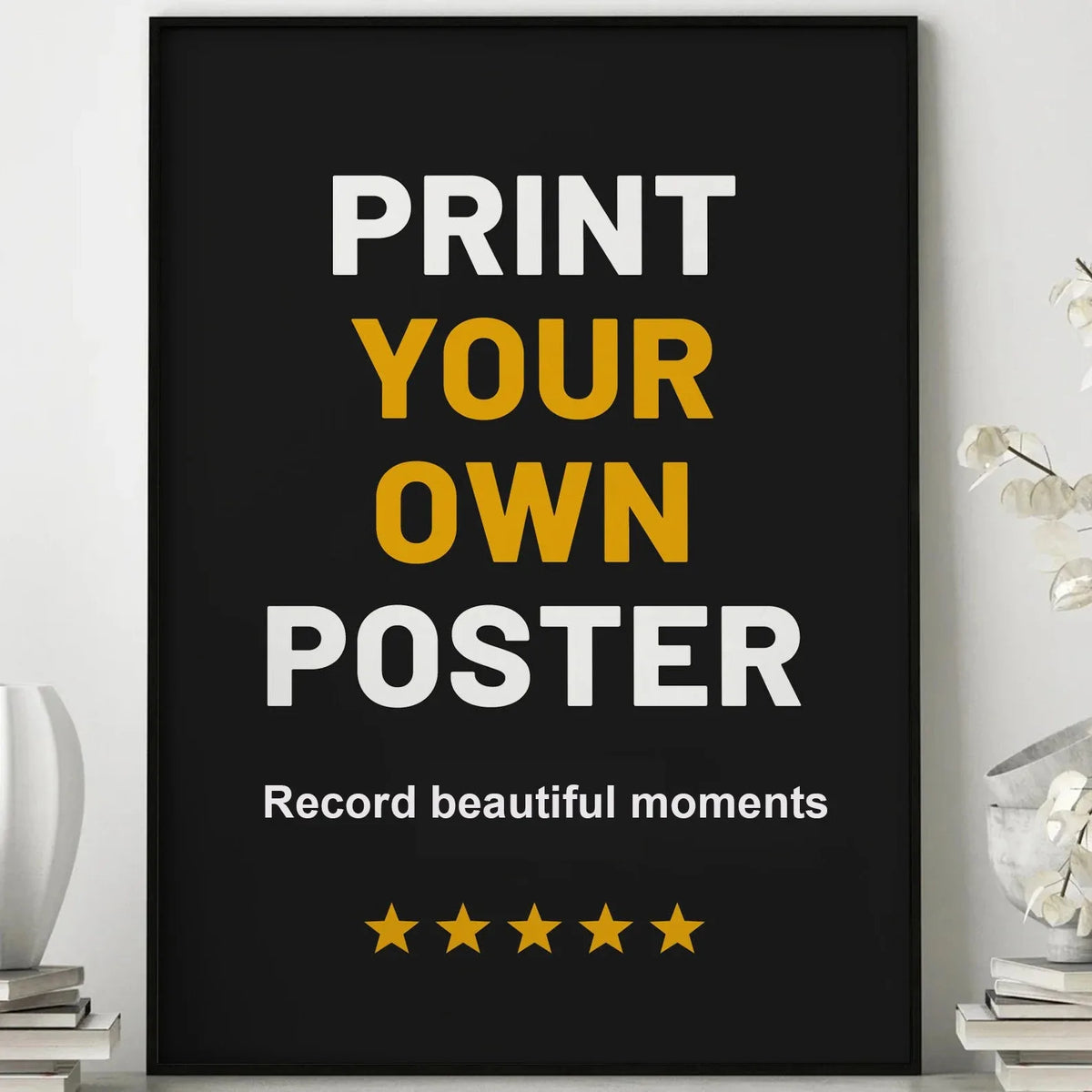 affiche moderne minimaliste poster rectangle horizontale couleurs vives texte imprimé image groupe toile fond