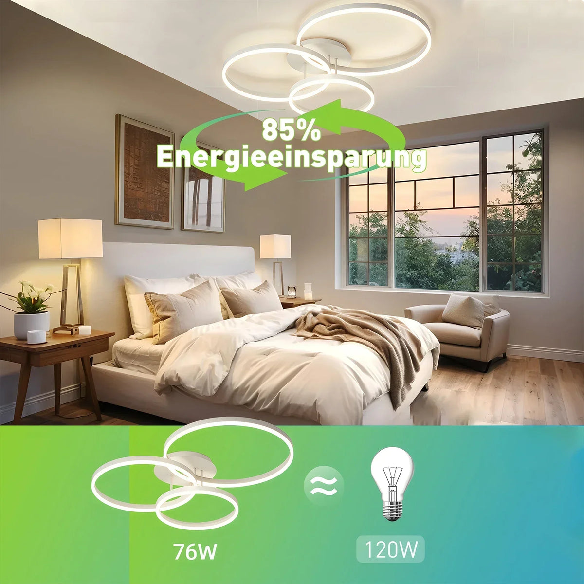 plafonnier led moderne blanc circulaire télécommande minimaliste contemporain interrupteur muralflux lumineux variable