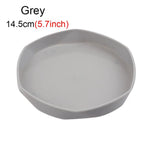 assiettes modernes minimalistes plastique jaune rose blanc vert bleu gris 11cm 14.5cm