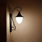 lampe murale noire floral classique éclairage commercial ip44 protégé occlusion fixations grille