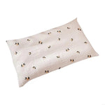 coussin bébé blanc animaux lapins chevaux doux confortable étanche polyester coton
