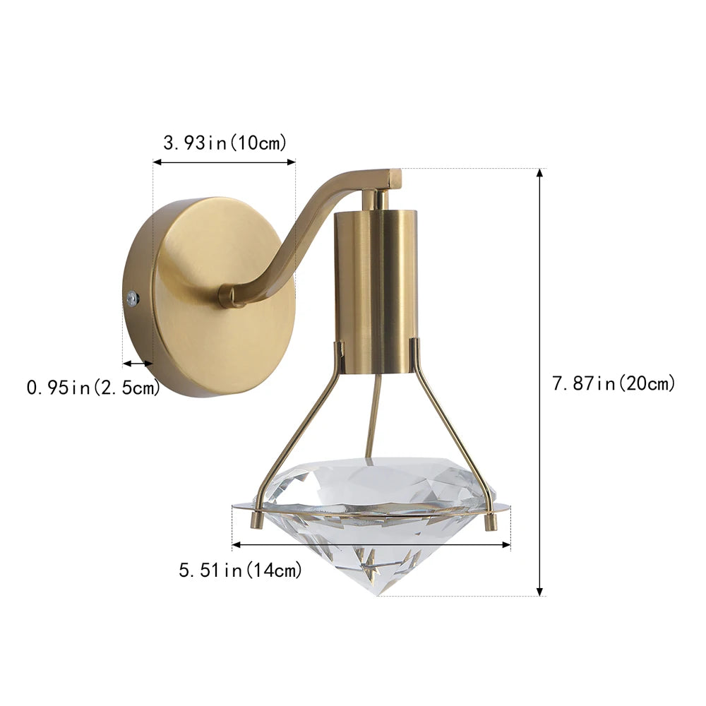 suspension lumineuse moderne cristal or transparent chambre salon led minimaliste