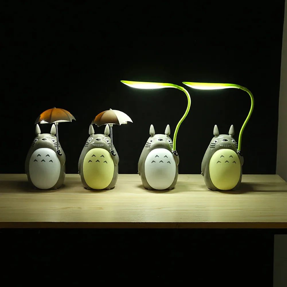 veilleuse table led totoro gris moderne rechargeable usb enfant chambre decor