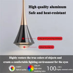pendentif led noir moderne suspension chambre salon lumière ajustable haute
