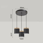 suspension lumineuse moderne minimaliste noir gris blanc matériaux aluminium éclairage led pendentif restaurant cuisine
