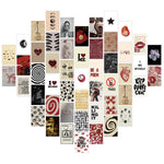 Cartes postales modernes abstraites 15x10cm kit collage chambre décoration vintage minimaliste floral geometrique