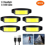 lampe torche frontale rechargeable led camping pêche extérieur noir moderne ceinture