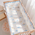 lit bébé drap coton animaux fruits motifs décoratifs blanc gris rose bleu vert