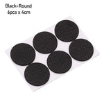 protecteurs sol feutre anti dérapant adhésifs mousse eva noirs blancs marrons ronds utilitaires 2.5cm