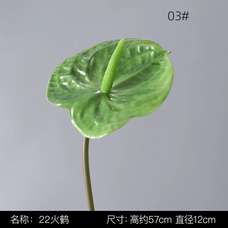 décoration mariage plante artificielle feuilles naturelles réaliste intérieur vert rouge blanc