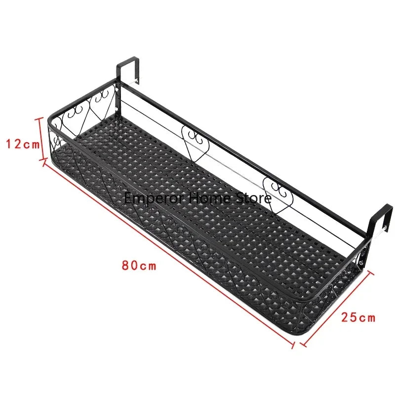 étagère murale noire moderne grille florale clips suspension plante pot assemblage économique