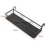 étagère murale noire moderne grille florale clips suspension plante pot assemblage économique