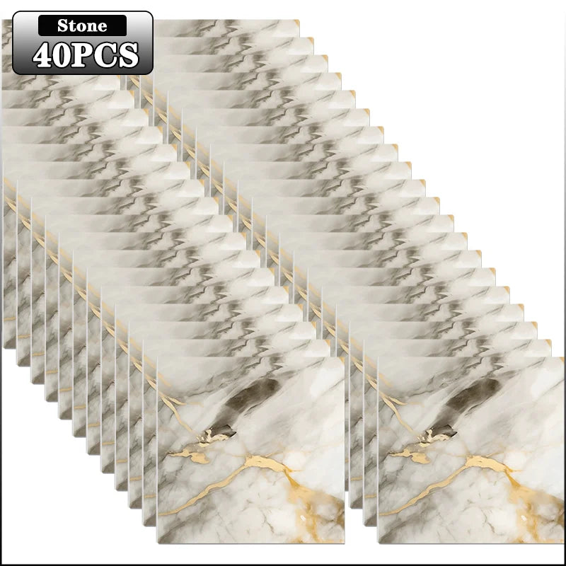 panneaux decoratifs marbre gris blanc adhesifs sol mur modernes pack 10 pieces