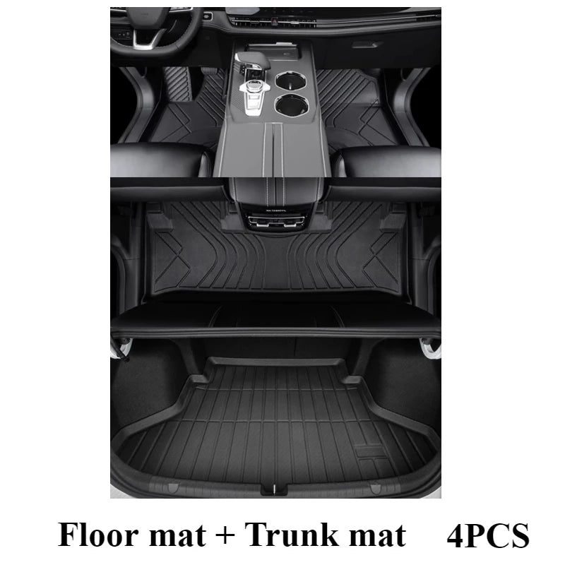tapis sol voiture changan uni noir rayures diagonales motifs géométriques moderne imperméable antidérapant toutes