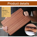 planches découper bois marron foncé traditionnel grain naturel anti moisissure respectueux environnement poignée métal