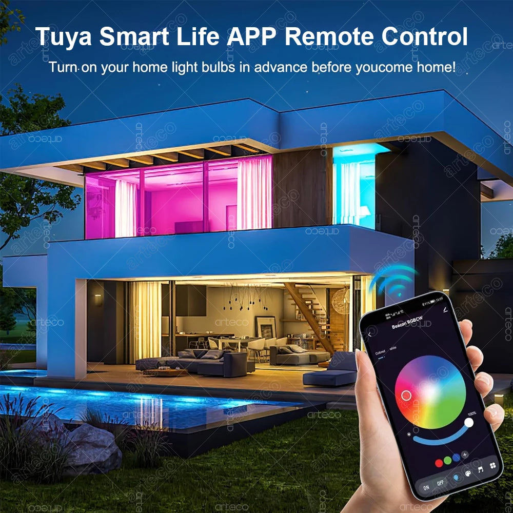ampoules led intelligentes e27 blanc multicolore rgb transparentes modernes technologiques compatible alexa google