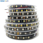 ruban led smd 5050 5m rgbw ip65 noir adhésif 60ledsmètre moderne connecteur troisbroches