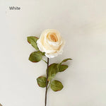 bouquet roses artificielles soie mariage anniversaire intérieur decoration classique blanc rose pale