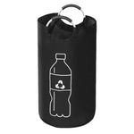 sac recyclage noir pliable oxford cloth 82l 115l multiple utilisation bouteilles plastique symbole recyclage
