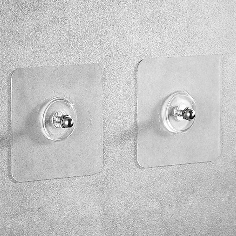 prise courant multi fentes adhésive transparente moderne pratique blanc boutons fixation