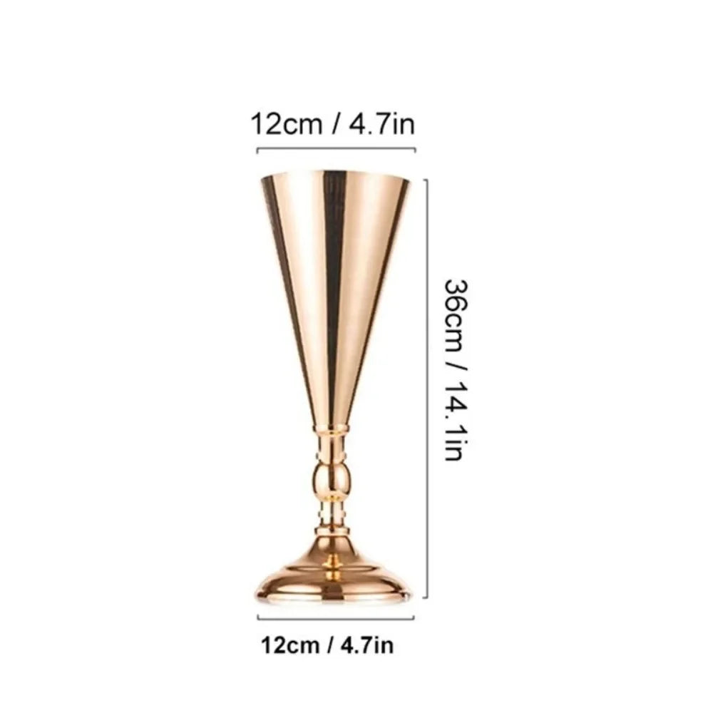 vases or classiques ronds lisses dorés grandes tailles maison decoration