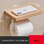 étagère murale moderne bois naturel adhésive téléphone portable papier toilette lunettes parfum minimaliste porte