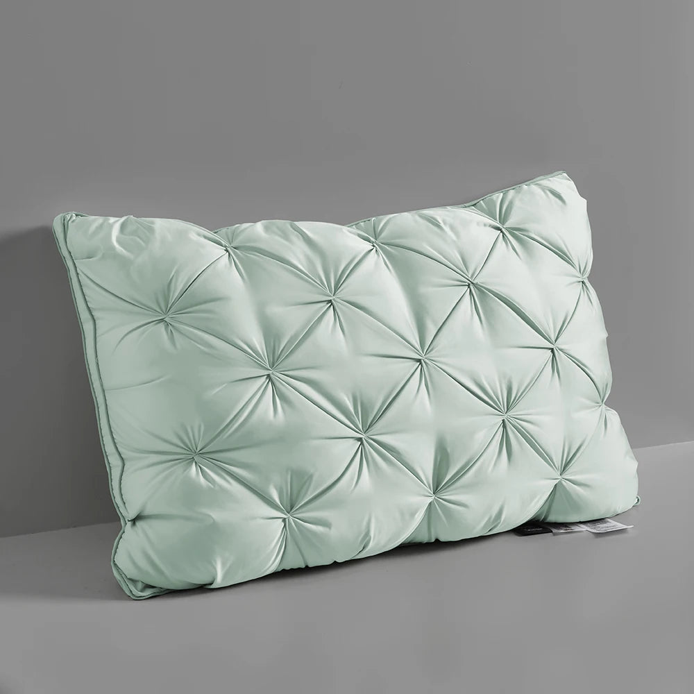 oreiller blanc plissé moderne microfibre polyester rectangulaire literie voyage qualité supérieur