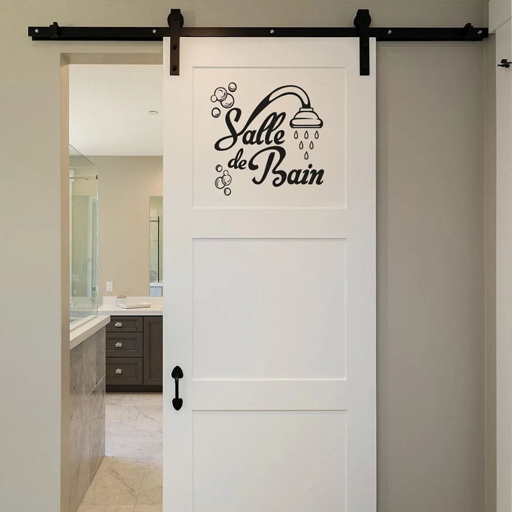 Autocollant mural salle de bain français Ombre Interieur