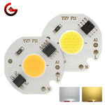 Plaque LED moderne 10W 7W 5W 3W Smart IC blanc circulaire LED beads chip