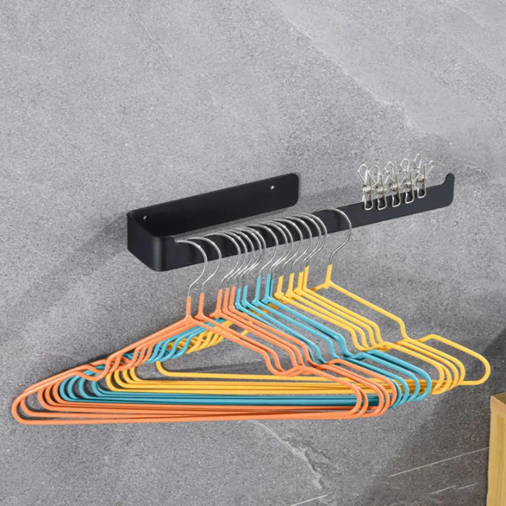 porte serviettes mural fixe moderne acier inoxydable noir blanc facileintérieur décoration ornement domestique