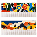 cache climatique multicolore abstrait moderne 92cm 30cm opacité motifs géométriques points